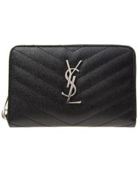 Saint Laurent - Monogram Zipper Wallet - Lyst
