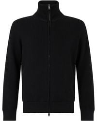 Roberto Collina - Ribbed Zip-Up Knitted Sweater - Lyst