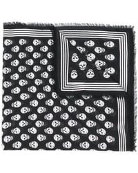 McQueen - Allover Skull Scarf - Lyst