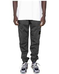 Stone Island - Compass-Patch Cargo Trousers - Lyst
