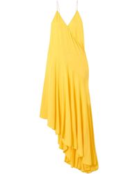 Alaïa - Asymmetric Jersey Midi Dress - Lyst