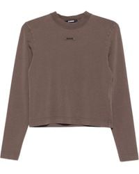 Jacquemus - Logo Patch Long-Sleeved Top - Lyst