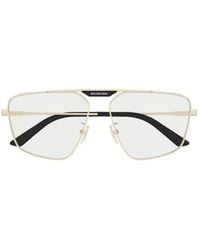 Balenciaga - Eyewear Tag 2.0 Navigator Frame Sunglasses - Lyst