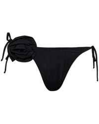Moschino - Rose-Appliqué Bikini Bottoms - Lyst