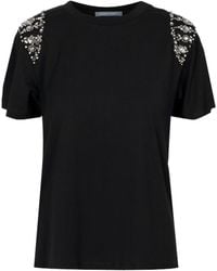 Alberta Ferretti - Item O-Neck Short-Sleeved T-Shirt - Lyst