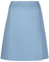 P.A.R.O.S.H. - High-Waist Wool Skirt - Lyst