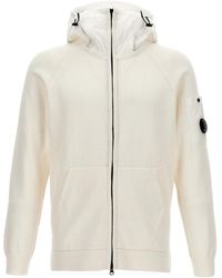 C.P. Company - Panelled Cotton Zip-Up Hoodie - Lyst