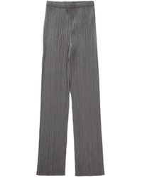 Pleats Please Issey Miyake - Pleats Please Issey Miyake Cropped Leg Pleated Trousers - Lyst