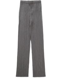 Pleats Please Issey Miyake - Pleats Please Issey Miyake Cropped Leg Pleated Trousers - Lyst