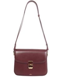A.P.C. - Grace Foldover Shoulder Bag - Lyst