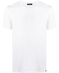 Tom Ford - Logo Round Collar Short-Sleeved T-Shirt - Lyst