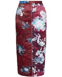 Erdem - Floral-Print Midi Skirt - Lyst