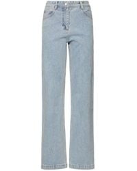 Low Classic - Straight Fit Mid Rise Denim Jeans - Lyst