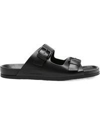 Ami Paris - Buckle Strap Sliders - Lyst