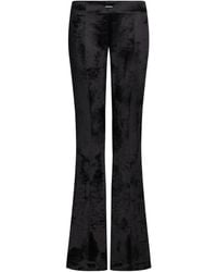 Dondup - Crushed-Velvet Flared Trousers - Lyst