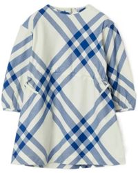 Burberry - Check-Pattern Cotton Dress - Lyst