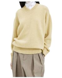 Bottega Veneta - V-Neck Oversized Jumper - Lyst
