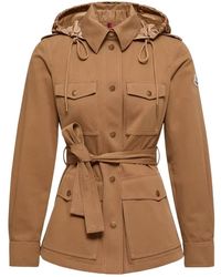 Moncler - Centaurea Belted Hooded Jacket - Lyst