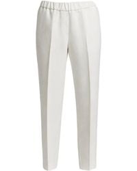 Peserico - Elasticated Waistband Pleated Trousers - Lyst