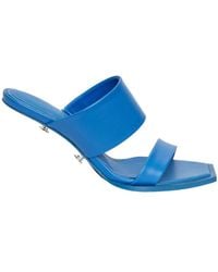 McQueen - 75Mm Platform Leather Mules - Lyst