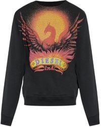 DIESEL - Ginn-Aa2 Graphic-Print Sweatshirt - Lyst