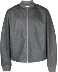 Jil Sander - Zip-Up Long-Sleeved Bomber Jacket - Lyst