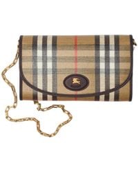 Burberry - Highlands Chain Strap Wallet - Lyst