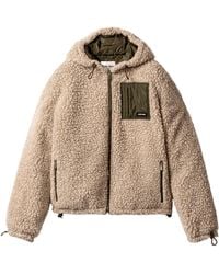 Miu Miu - Wool-Blend Teddy Bomber Jacket - Lyst