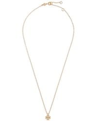 Tory Burch - Logo Pendant Necklace - Lyst