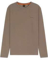 BOSS - Crewneck Longsleeve Tshirt - Lyst