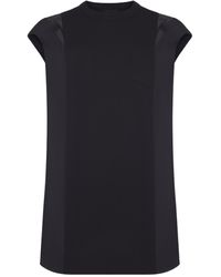Sacai - Jersey Mini Dress With Nylon Inserts - Lyst