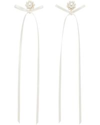Simone Rocha - Bow Ribbon Stud Earrings - Lyst