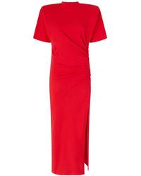 Pinko - Padded Shoulders Long T-Shirt Dress - Lyst
