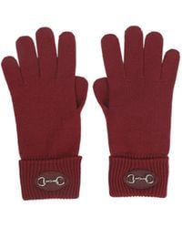 Gucci - Horsebit Knit Gloves - Lyst