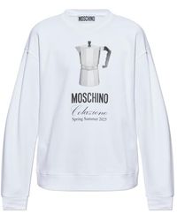 Moschino - Graphic Printed Crewneck Sweatshirt - Lyst