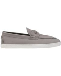 Christian Louboutin - Chambeliboat Grained Leather Loafers - Lyst