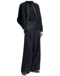Peserico - Pleated Wide-Leg Trousers - Lyst