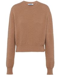 Prada - Crewneck Knitted Jumper - Lyst