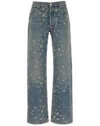 McQueen - Distressed Five-Pocket Jeans - Lyst