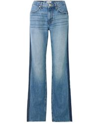 RE/DONE - Frayed-Hem Jeans - Lyst