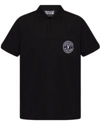 Versace Jeans Couture - Couture Logo Patch Polo Shirt - Lyst
