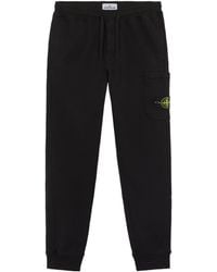 Stone Island - Patch-Pocket Cotton Track Pants - Lyst