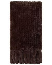 Pinko - Faux-Fur Fringed Scarf - Lyst