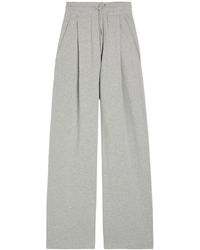 Dries Van Noten - Hadium Pleated Wide-Leg Cotton Sweatpants - Lyst