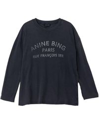 Anine Bing - Long-Sleeved T-Shirt - Lyst