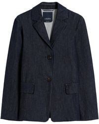 Max Mara - 'S Leone Single Breasted Denim Jacket - Lyst