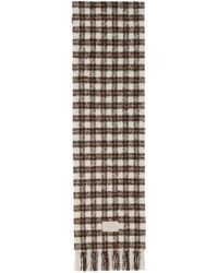 Acne Studios - Checked Fringed Scarf - Lyst