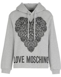 Moschino - Logo Hooded Sweater - Lyst