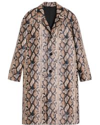 Celine - Oversized Python Mac Coat - Lyst