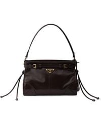 Prada - Bonnie Logo Plaque Small Shoulder Bag - Lyst
